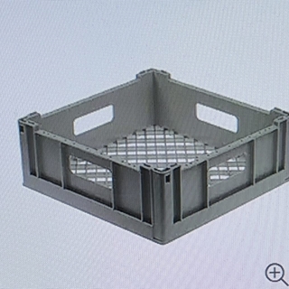 CESTO LAVAVAJILLAS VASOS, TAZAS, CUBIERTOS, 395X395X145 MM, 976000 - Imagen 1