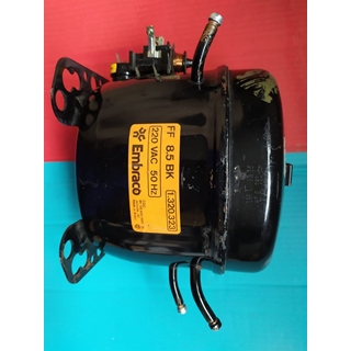 COMPRESOR FRIGORÍFICO GAS R12, 1/4 CV, 220V, 3 BOCAS, EMBRACO, FF8.5BK - Imagen 1