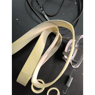 CORREA SECADORA ZANUSSI, AEG, ELECTROLUX+BANDA RODADURA+CARCASA MOTOR+CASQUILLOS+SOPORTE, 50232966007 - Imagen 2