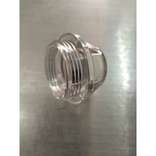 CRISTAL REDONDO CON ROSCA LUZ HORNO ELECTROLUX, AEG, ZANUSSI, RECAMBIO ORIGINAL, ROSCA 44MM, DIAMETRO 54MM, FONDO 41MM, 3879376907 - Imagen 2