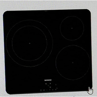 CRISTAL VITROCERAMICA 3 FUEGOS SIEMENS, BOSCH, EH651BJB1E, PLANO DE COCCION NEGRO, RECAMBIO ORIGINAL, 00775148 - Imagen 1