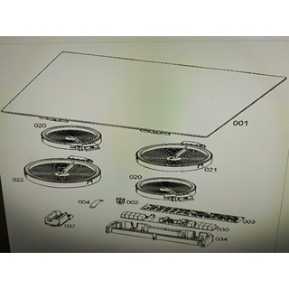 CRISTAL VITROCERAMICA 4 FUEGOS IKEA, RECAMBIO ORIGINAL, 590X520MM, 5551123184 - Imagen 1