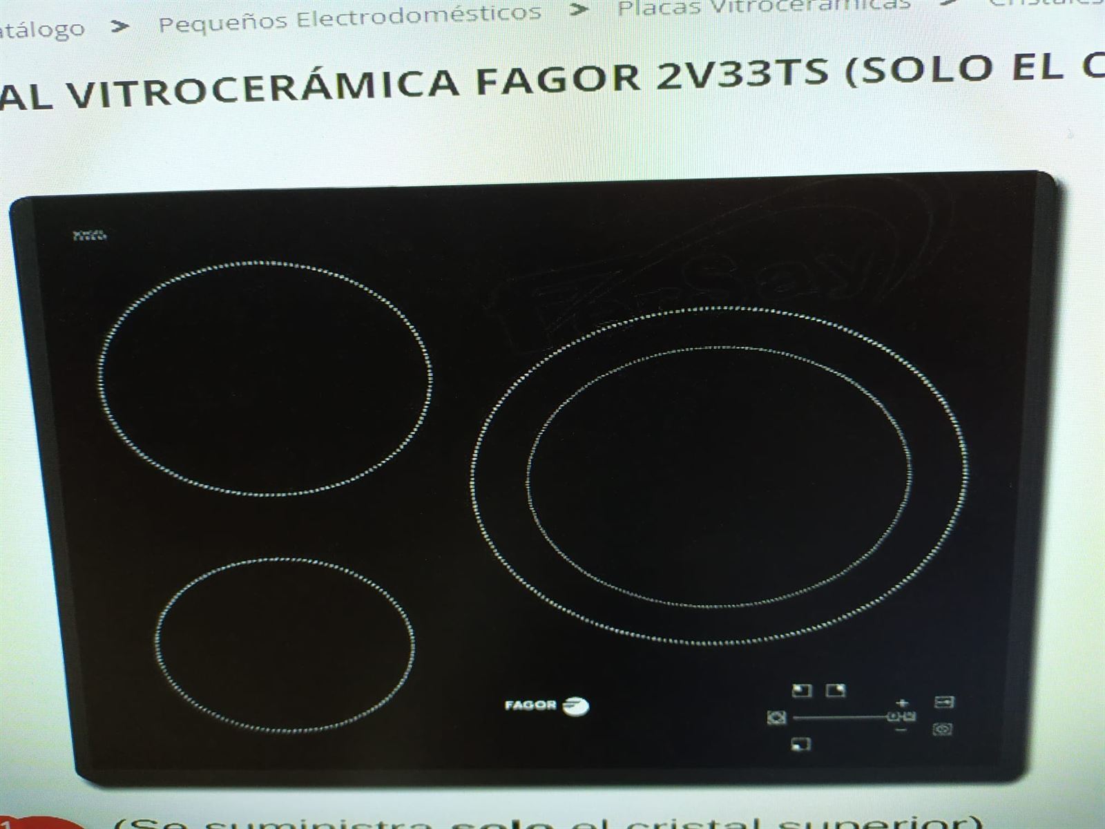 Vitrocerámica de Inducción FAGOR 3IF331AS 3 Fuegos