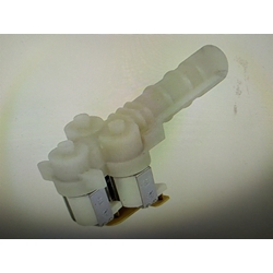 ELECTROVÁLVULA 3 VÍAS lavadora zanussi, AEG ENTRADA 3/4 SALIDA 90º, 220V, recambio original, 8996452382808, 645238280 - Imagen 1
