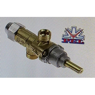 GRIFO GAS PEL20/S M16x1,5 EJE D-8x6,5MM, Grifo de gas PEL tipo 20S entrada gas M16x1,5 (tubo ø 10mm) A.GAS220 - Imagen 1