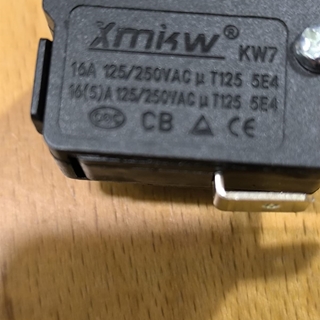 INTERRUPTOR DE BOLA PARA ESTUFAS GAS, 15A, 230V, SEGURIDAD CONTRA VUELCO, 76L4457A - Imagen 2