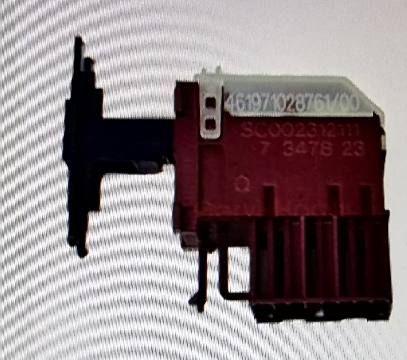 INTERRUPTOR SECADORA WHIRLPOOL, BOSCH, BALAY, INDESIT, INTERRUPTOR PARO/MARCHA, 3873480122 - Imagen 1