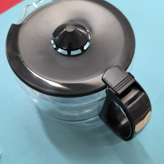 JARRA CAFETERA UNIVERSAL, CON TAPA, DIAMETRO 115/150MM, ALTO 115/130MM, NEGRA, 6348402193 - Imagen 1