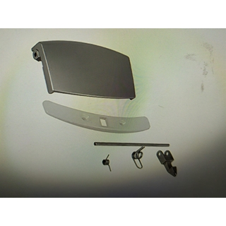 MANILLA CIERRE PUERTA LAVADORA ZANUSSI, ELECTROLUX, AEG, KIT, RECAMBIO ORIGINAL, PLATEADO, 4055085551 - Imagen 1