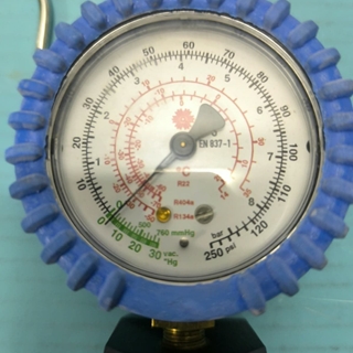 MANOMETRO GAS REFRIGERANTE R134A, R22, R404A, MINIANALIZADOR PL-90/3, 501010 - Imagen 2