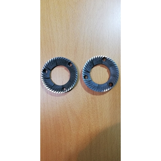 MUELAS FRESAS MOLINILLO CAFE, EXTERIOR 54, INTERIOR 31X 8 MM, ROTACION IZQUIERDA, DISTANCIA TORNILLOS DE AMARRE 39MM, A.MF507 - Imagen 2