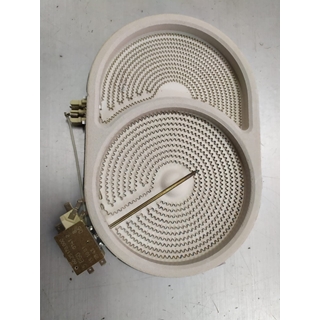 PLACA RADIANTE FUEGO VITROCERAMICA DOBLE AEG, 2400 W, 230 V, 1400557372017,3740639012 - Imagen 1