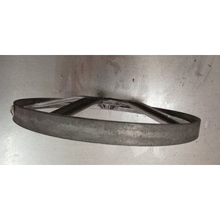 POLEA LAVADORA ZANUSSI, ELECTROLUX, AEG, RECAMBIO ORIGINAL, PLANA, CORREA ESTRIADA, DIAMETRO 312MM, EJE 19,7X10,7 MM, 50299359005, 1249693001 - Imagen 2