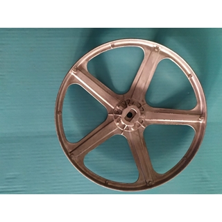 POLEA LAVADORA ZANUSSI, ELECTROLUX, AEG, RECAMBIO ORIGINAL, PLANA, DIAMETRO 272MM, EJE 25X13X11 MM, 1249691104, 50298249009 - Imagen 2