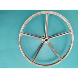 POLEA LAVADORA ZANUSSI, ELECTROLUX, AEG, RECAMBIO ORIGINAL, TRAPEZOIDAL 3L, DIAMETRO 317MM, EJE 17X11 MM, 3421715172 - Imagen 2