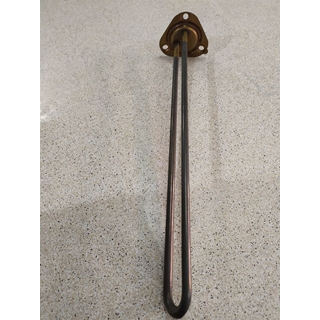 RESISTENCIA LAVAVAJILLAS INDUSTRIAL, ELECTROLUX, ZANUSSI, LS3, MONOFASICA 230V, 2800W, SIN TUBO PARA SONDA, montaje ø 47,5mm, espirales 1, LARGO 375mm, An 8,5mm, H 40mm, tubo ø 8,5mm, DISTANCIA AGUJEROS 63 MM, TORICA 57/47 MM, A.LZ458 - Imagen 2