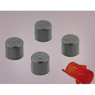 TECLADORA CAMPANA ZANUSSI, ELECTROLUX, KIT DE BOTONES PULSADORES CAMPANA EXTRACTORA, 4 PULSADORES+CAPUCHON PILOTO ROJO, KIT DE 3 CONJUNTOS, 4055019279 - Imagen 2