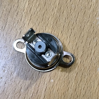 TERMOSTATO CALDERA CALENTADOR RADIADOR, TIPO KLIXON, 110 ºC, NORMAL CERRADO, CON REARME MANUAL, DIAMETRO 16MM, DISTANCIA TORNILLOS SUJECCION 25MM, A390717 - Imagen 2